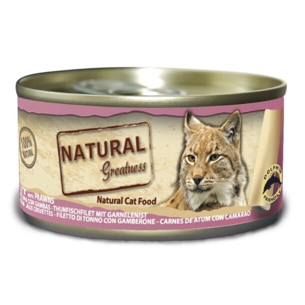 Natural GreatnessLata  Atún con Gambas para Gatos
