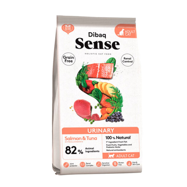Inicio 16 Dibaq Sense Pienso Cat Urinary Salmón Atún para Gatos