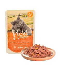 Sam's Field Sobre Pollo Calabaza para Gatos