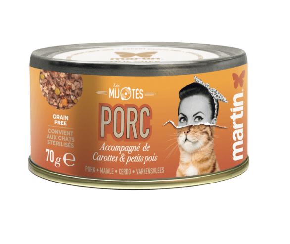 Martín Les Mijotes Estofado Cerdo para Gatos