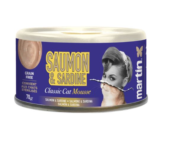 Martín Classic Mousse Salmón Sardina para Gatos