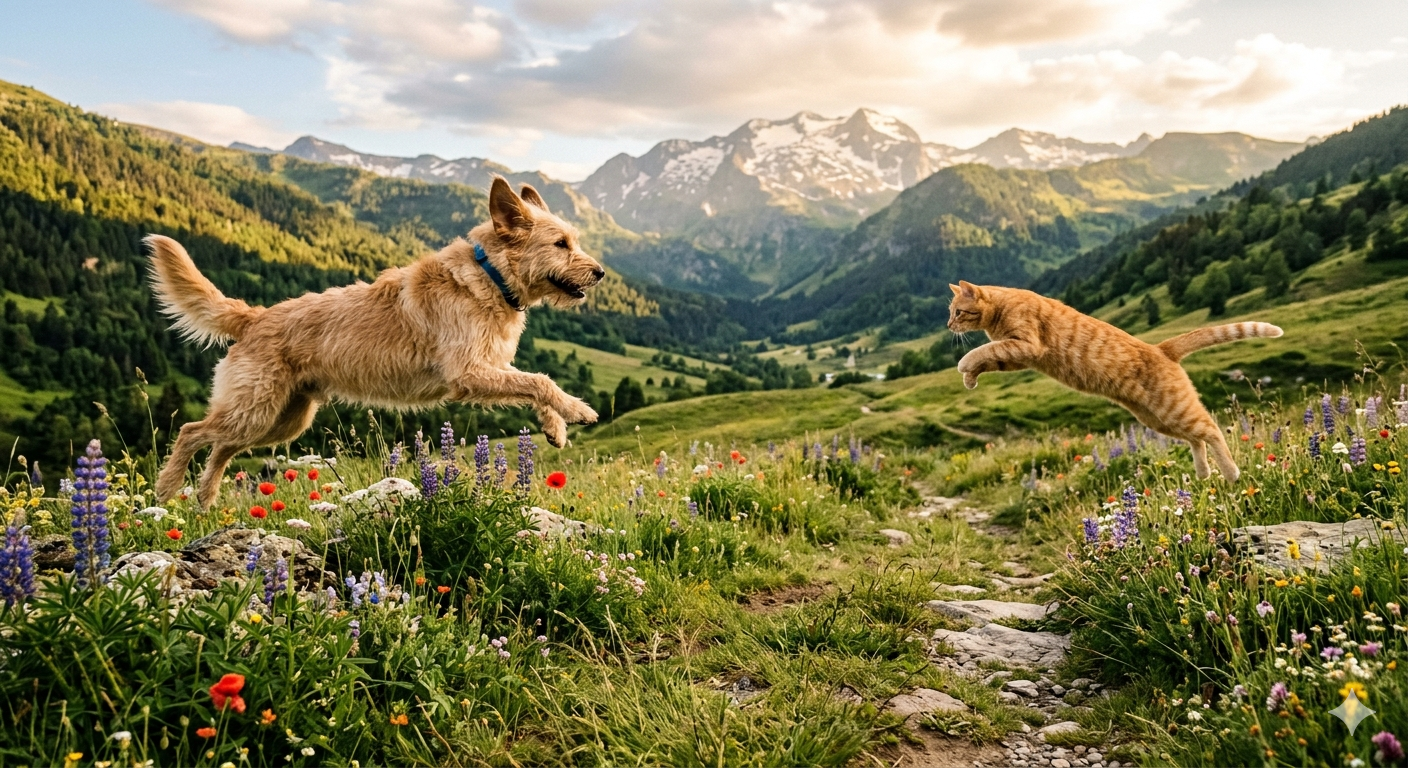 Que tu perro y tu gato puedan estar corriendo y saltando es una excelente noticia.